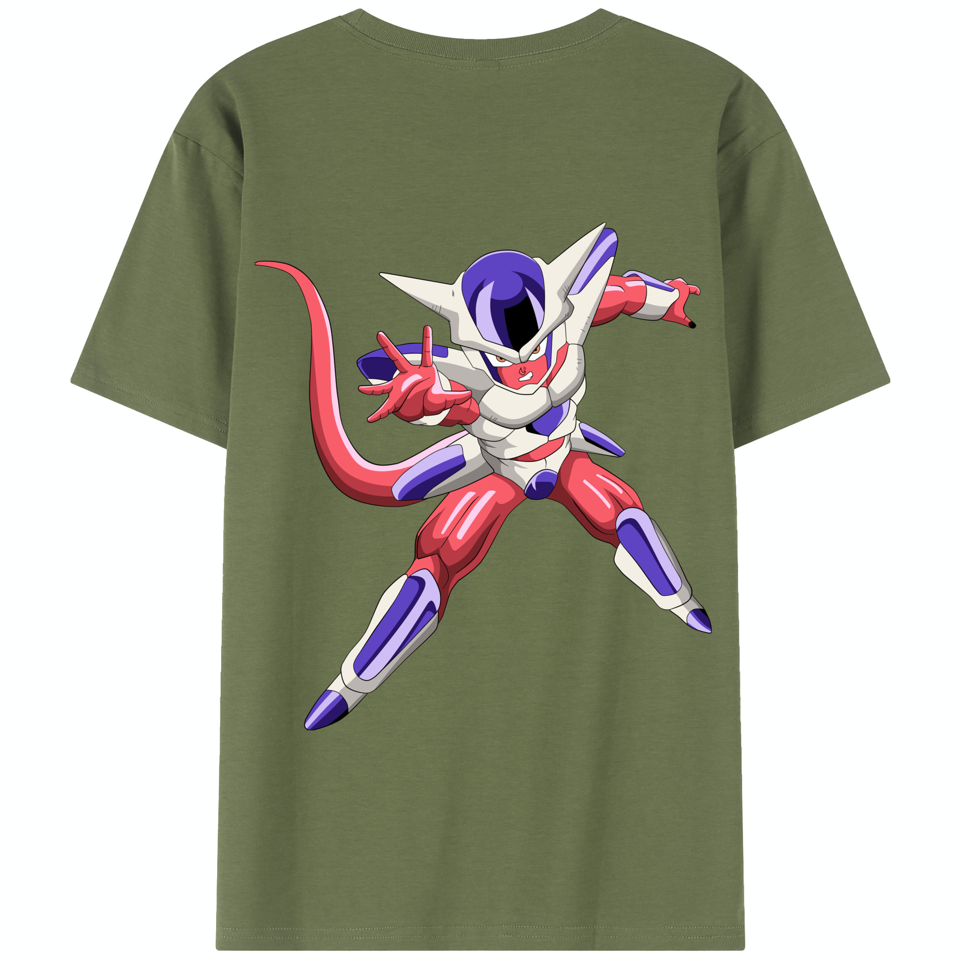 （画像用） ドラゴンボール フリーザ DRAGON BALL Frieza 綿100％半袖Tシャツ（背面プリント）